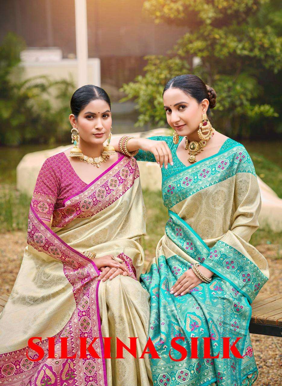 Bunawat silkina Designer sarees wholesale
