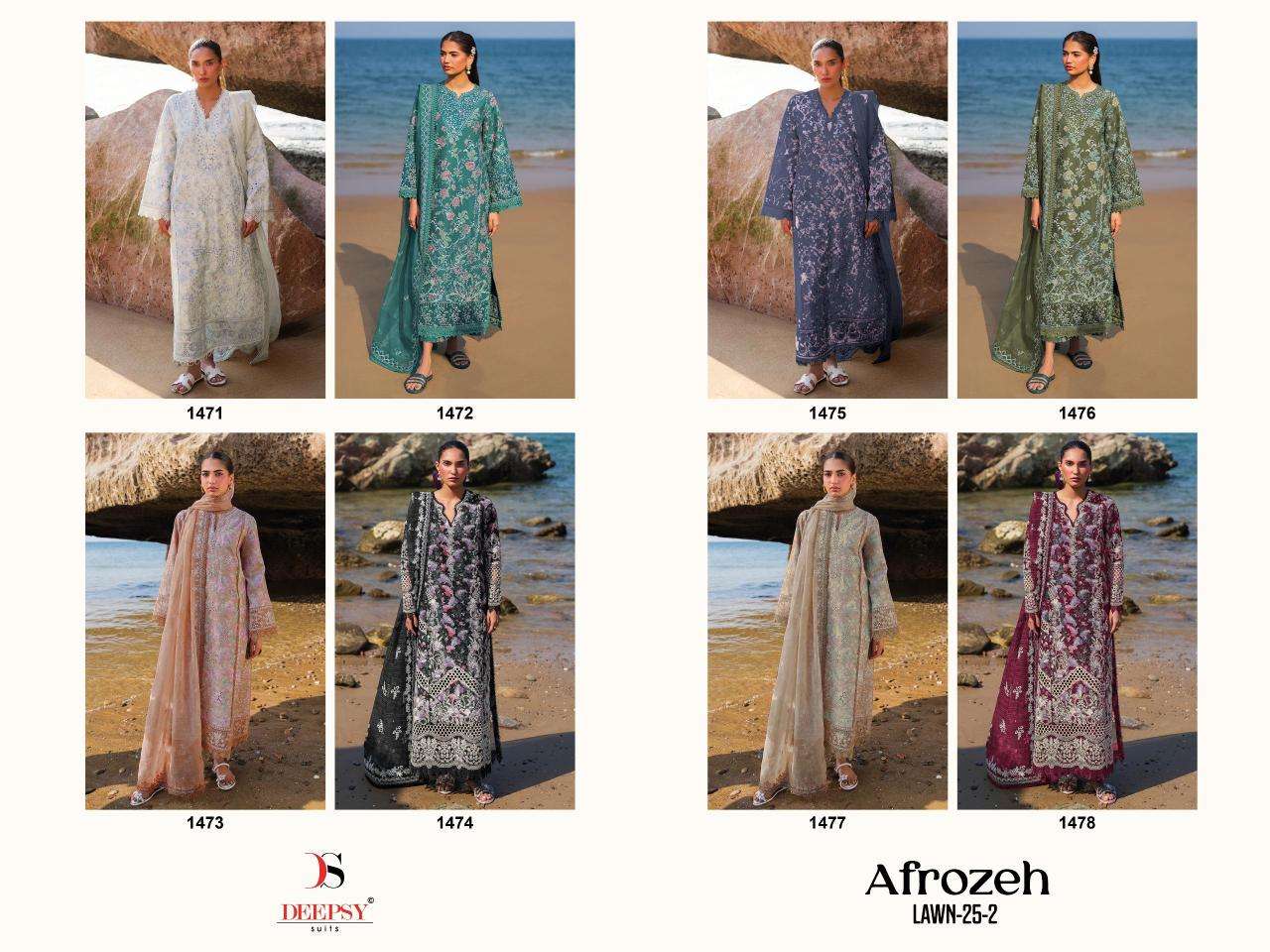 Deepsy afrozeh lawn 25-2 Salwar Suit Manufacturer in Kolkata