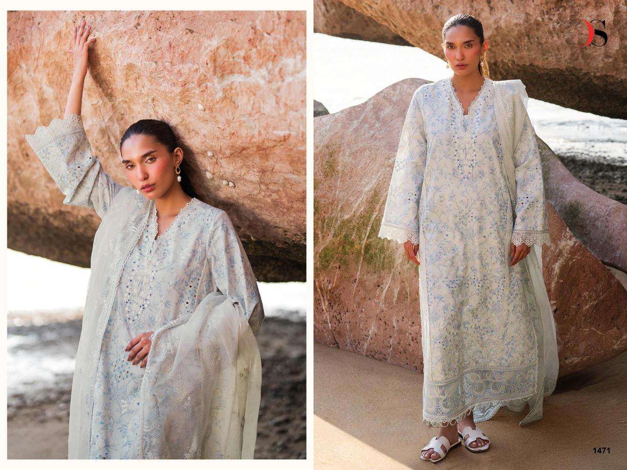 Deepsy afrozeh lawn 25-2 Salwar Suit Manufacturer in Kolkata