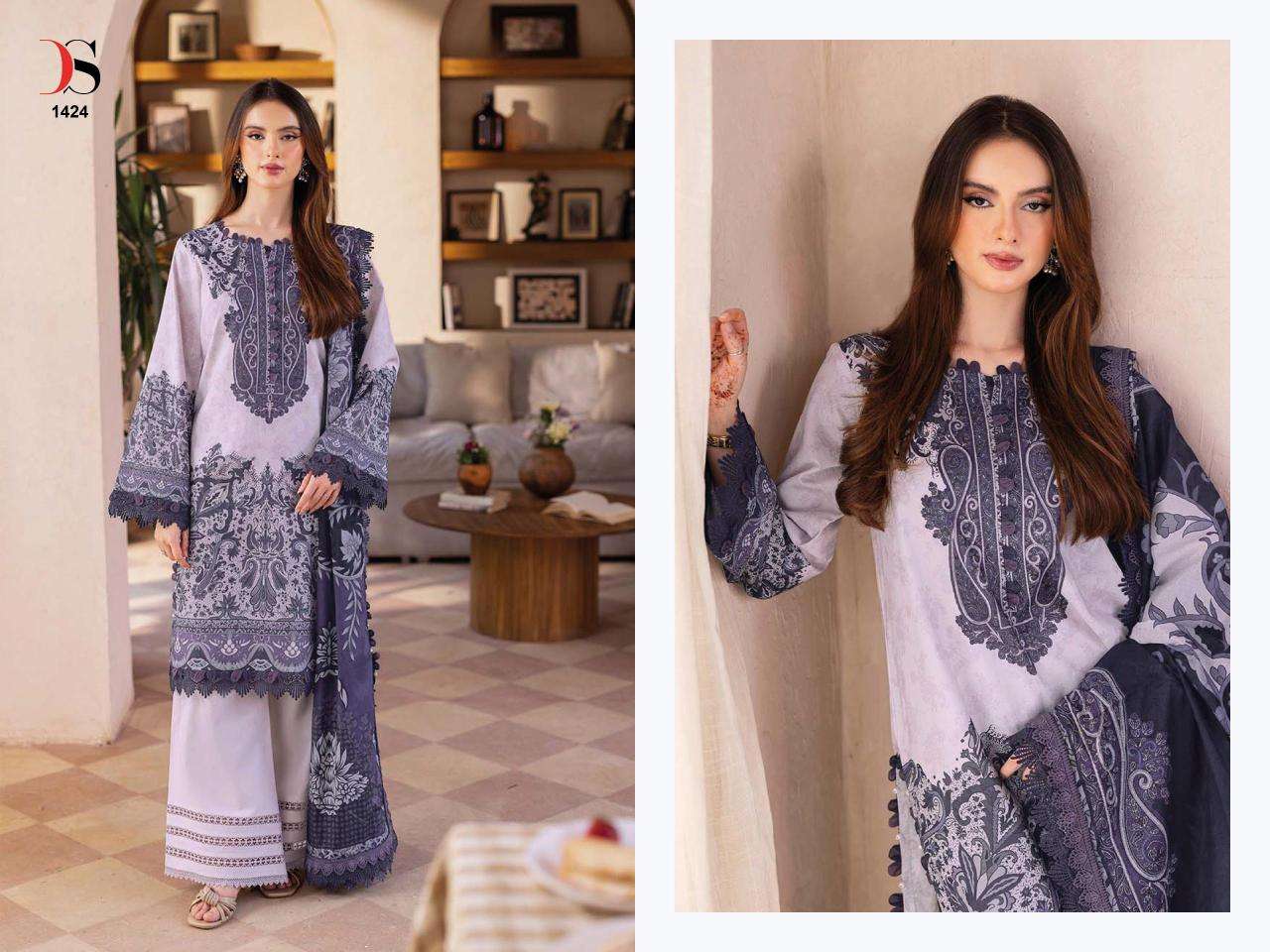 Deepsy jade bliss lawn 25-3 Sawlar Kameez bulk purchase in India