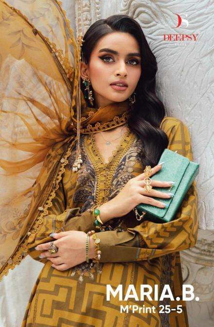 Deepsy suits maria b m print 25 vol- 5 Surat salwar suit supplier