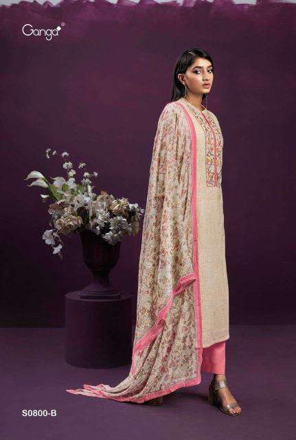 Ganga ailee 800 Dress material manufacturers in Gujarat