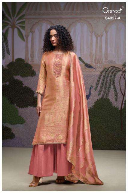Ganga alana 4027 Wholesale dress materials in Kolkata