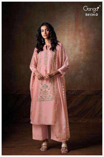 Ganga bhrisha 4134 Surat textile market dress material