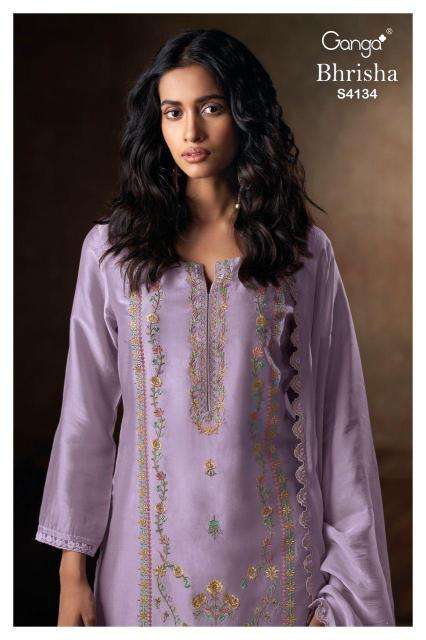 Ganga bhrisha 4134 Surat textile market dress material
