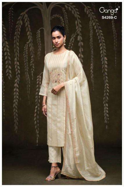 Ganga Cazra 4269 Dress material wholesale market in Delhi