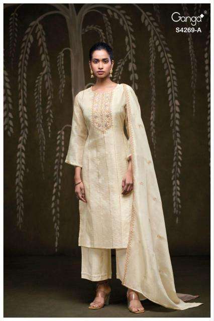Ganga Cazra 4269 Dress material wholesale market in Delhi