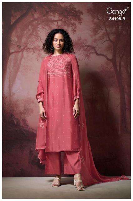 Ganga deyana 4198 Wholesale dress materials in Hydrabad
