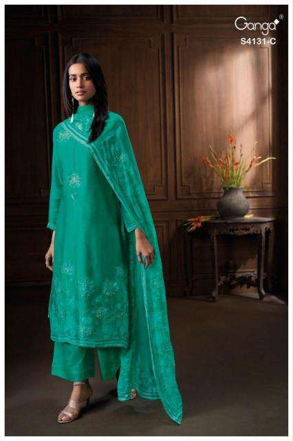 Ganga iverra 4131 Wholesale dress material manufacturers in Kolkata 