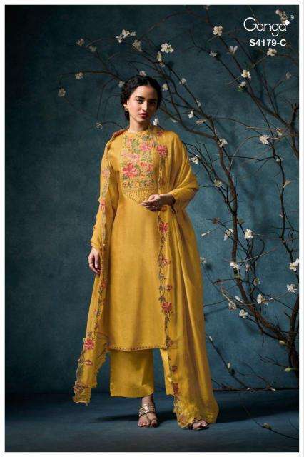 Ganga liselle 4179 Dress material wholesale price in Kolkata