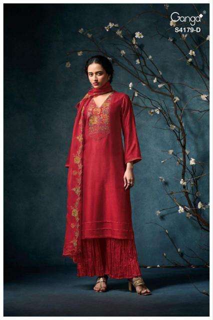 Ganga liselle 4179 Dress material wholesale price in Kolkata