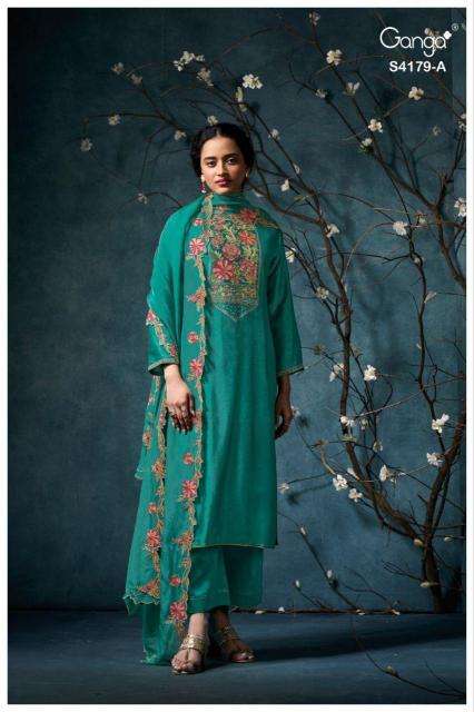 Ganga liselle 4179 Dress material wholesale price in Kolkata