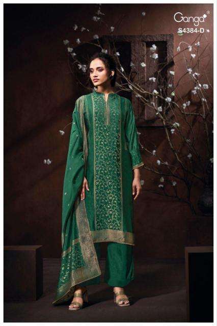 Ganga oshea 4384 Dress materials suppliers in ahmedabad