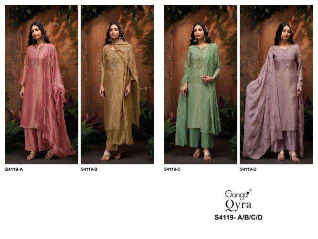 Ganga qyra 4119 dress materials markets in India