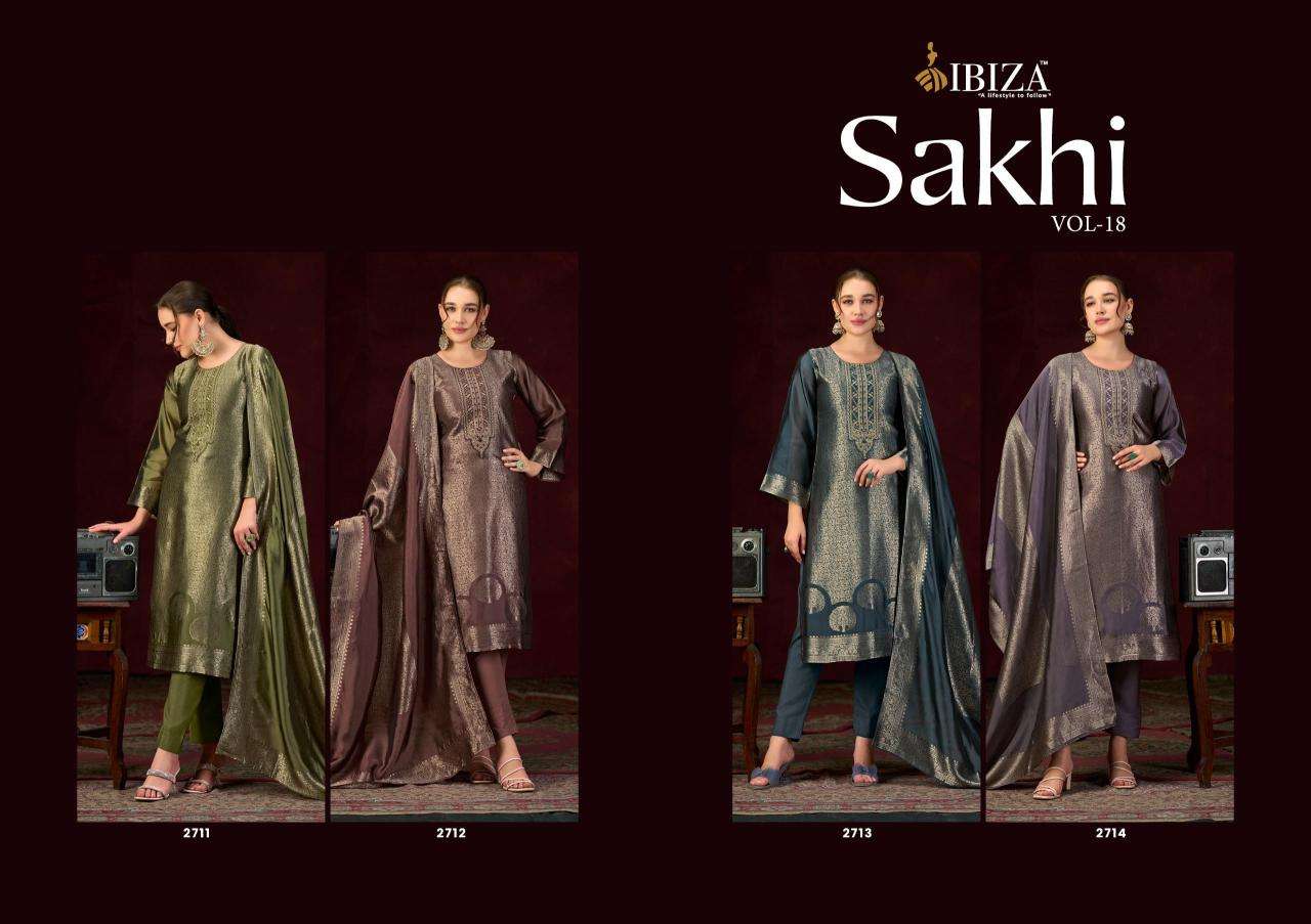 Ibiza sakhi vol 18 dress material suppliers in Pune