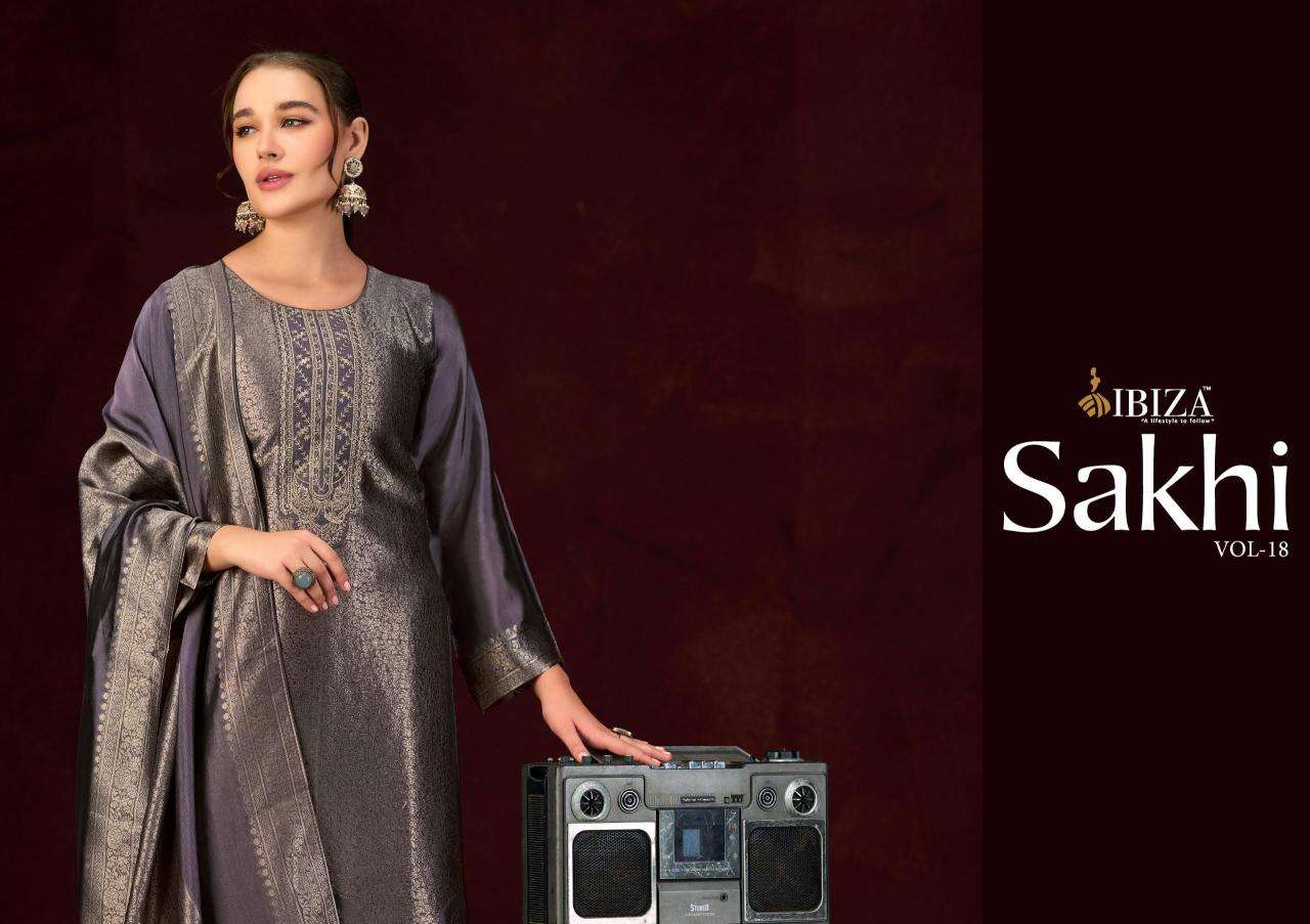 Ibiza sakhi vol 18 dress material suppliers in Pune