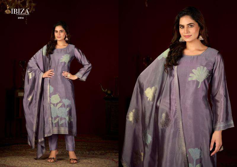 Ibiza woven bloom Designer dress material kolkata