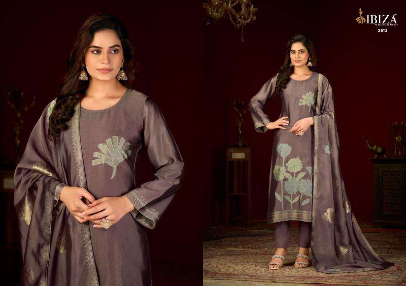 Ibiza woven bloom Designer dress material kolkata