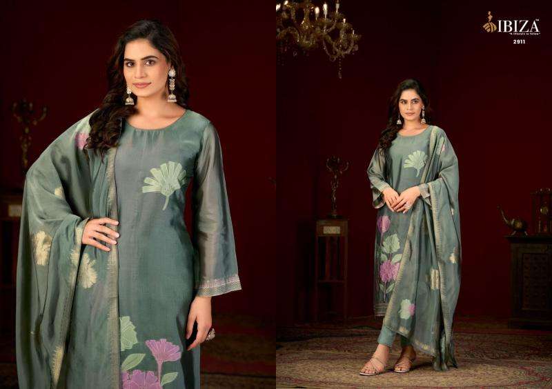 Ibiza woven bloom Designer dress material kolkata