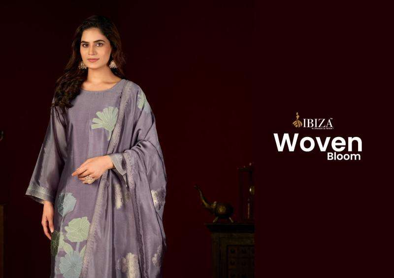Ibiza woven bloom Designer dress material kolkata