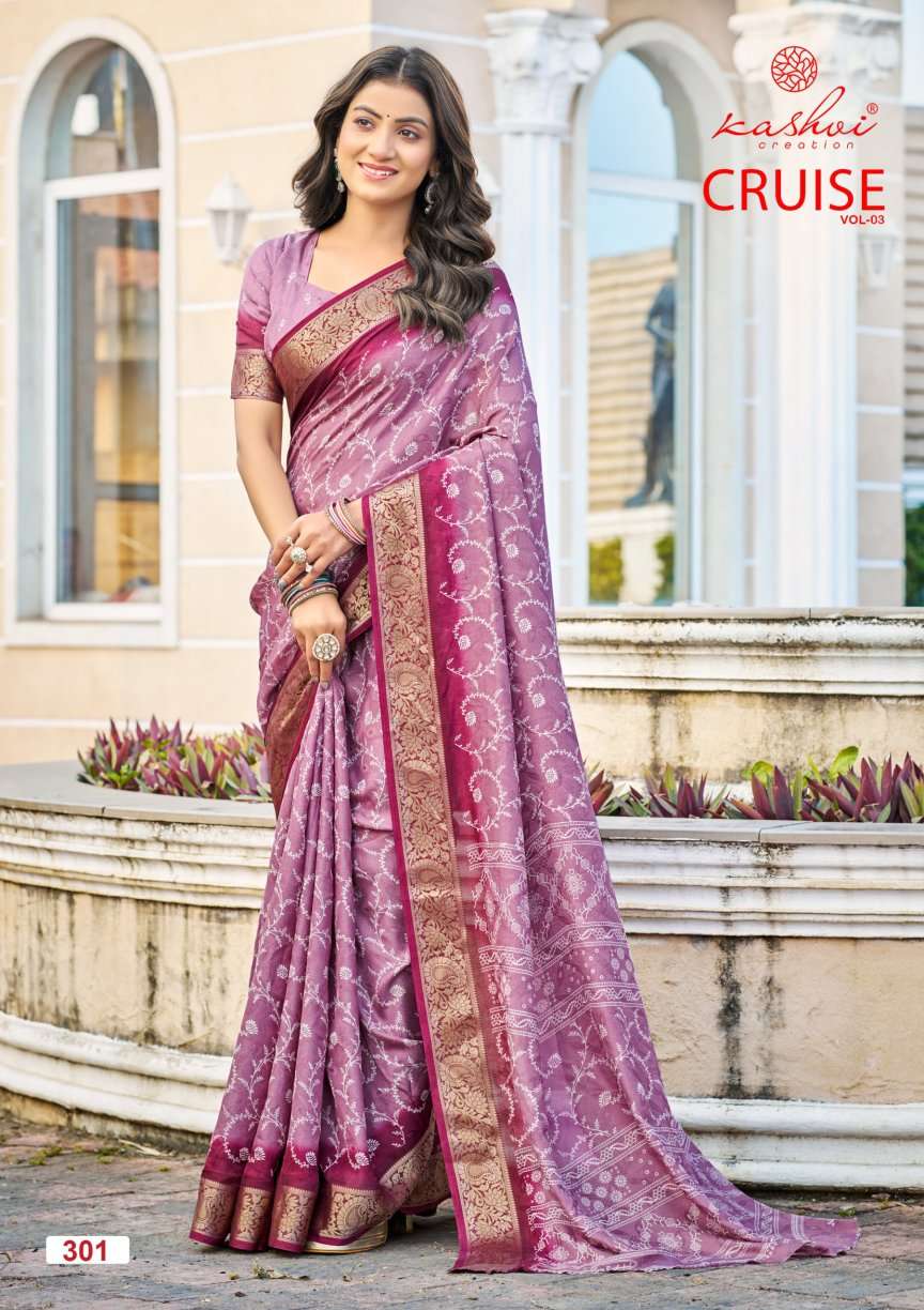 Kashvi Cruise Vol 3 Saree suppliers in Gujarat