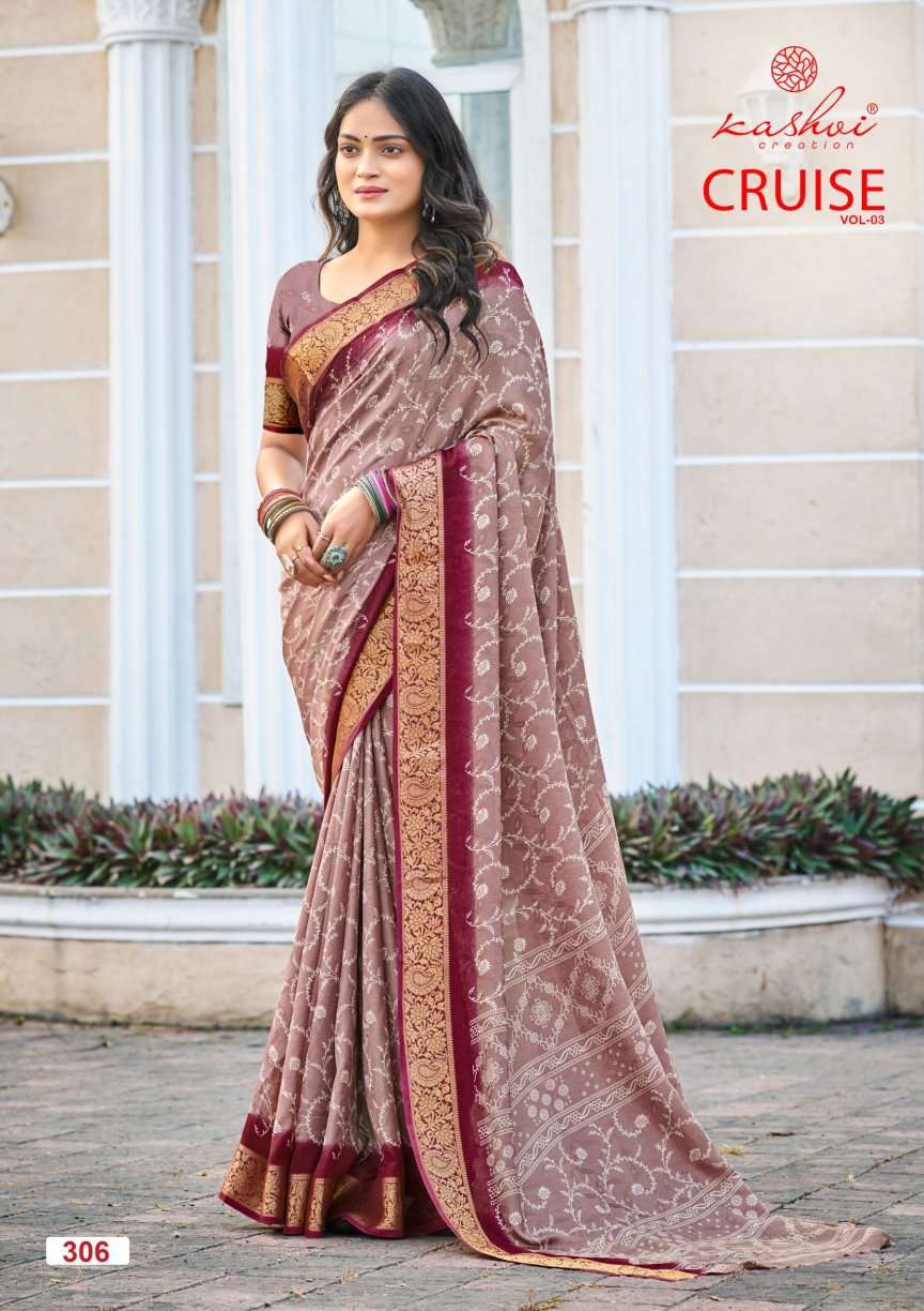 Kashvi Cruise Vol 3 Saree suppliers in Gujarat