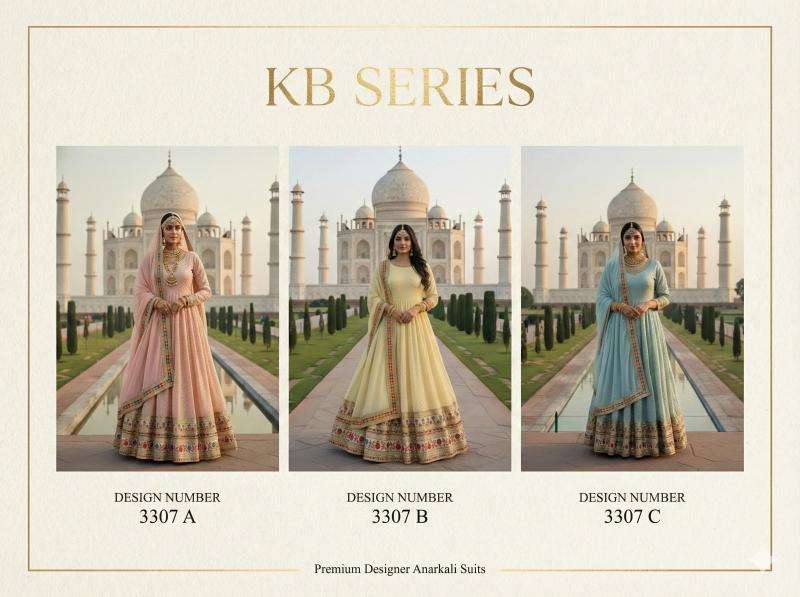 Kb series KB 3307 gown Kurti market in Kolkata