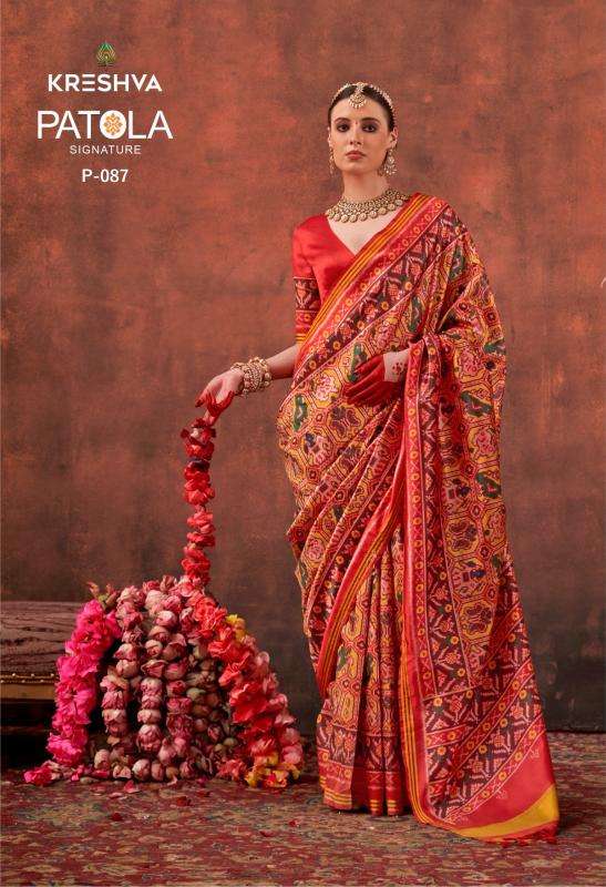 Kreshva patola signature Saree wholesaler in Pune