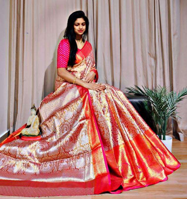 Malhar kanjivaram silk Latest saree collections in hydrabad