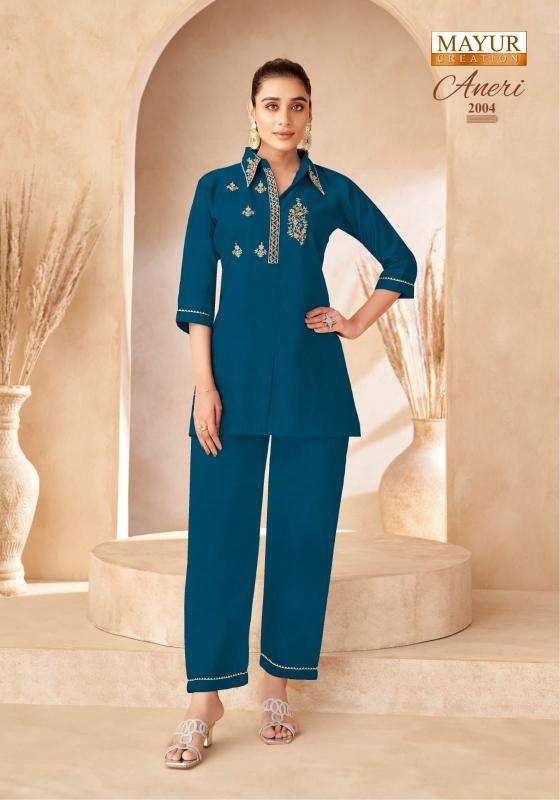 Mayur aneri vol-2 cord set Kurtis for all body types in Kolkata.