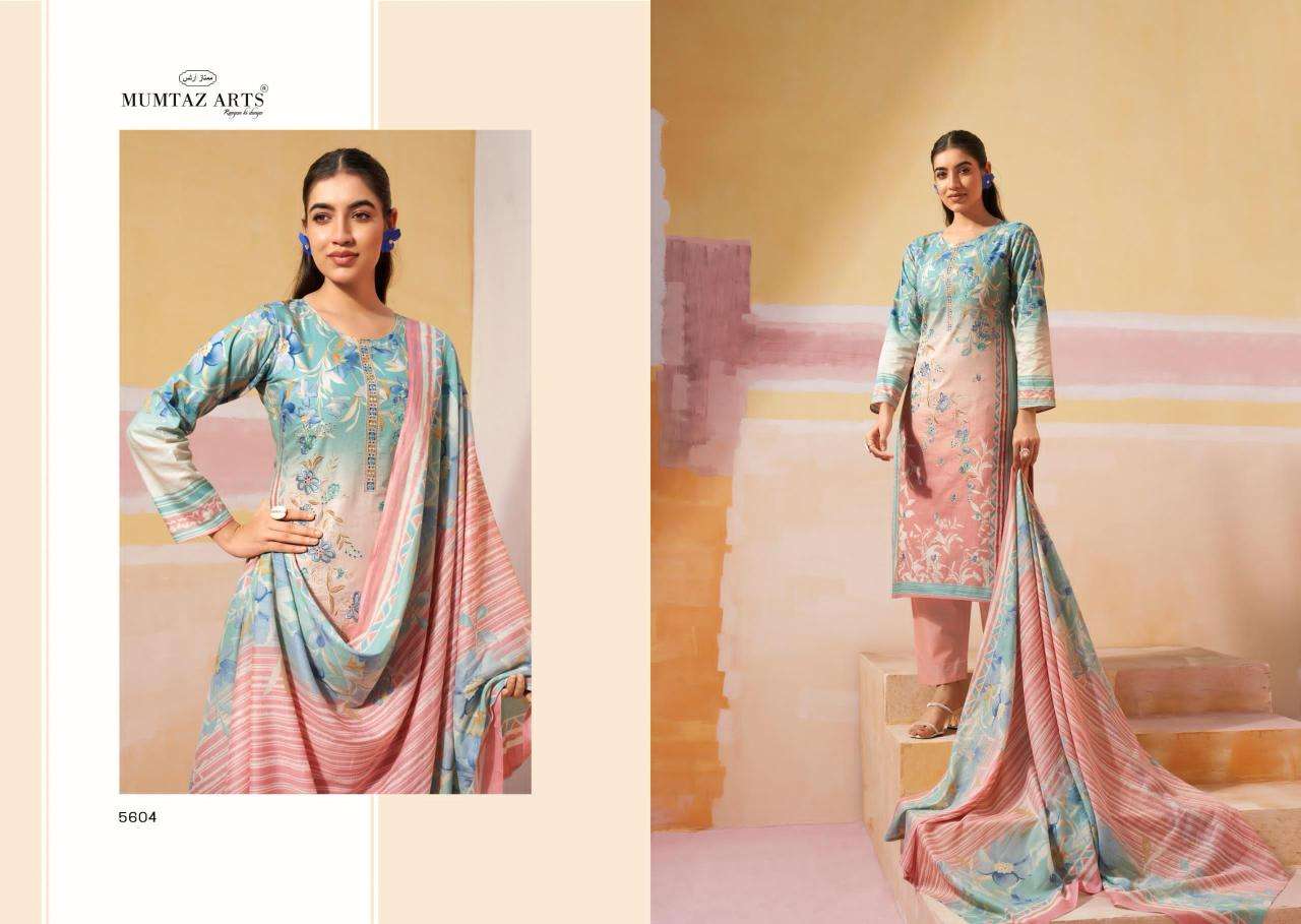 Mumtaz arts vintage pastel Surat designer dress materials wholesale