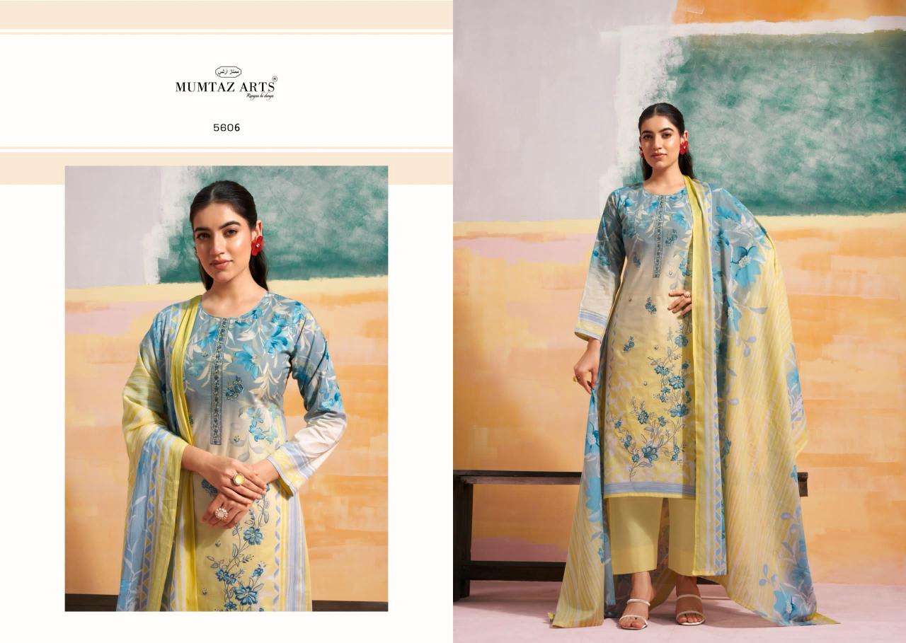 Mumtaz arts vintage pastel Surat designer dress materials wholesale