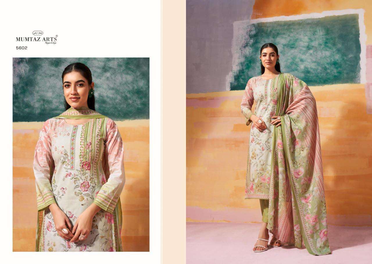 Mumtaz arts vintage pastel Surat designer dress materials wholesale