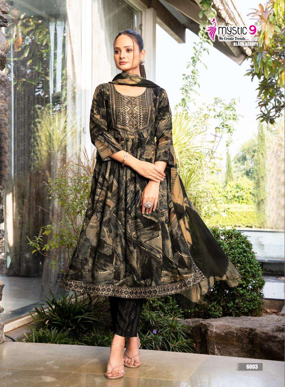 Mystic9 black beauty vol 6 Kurti wholesale market in hydraba