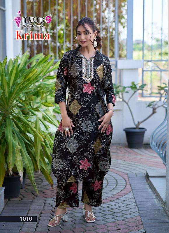 Mystic9 krima vol 1 cord set Wholesale Kurtis in Hydrabad