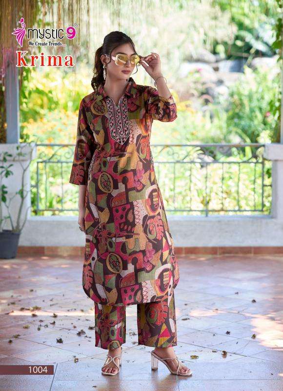 Mystic9 krima vol 1 cord set Wholesale Kurtis in Hydrabad