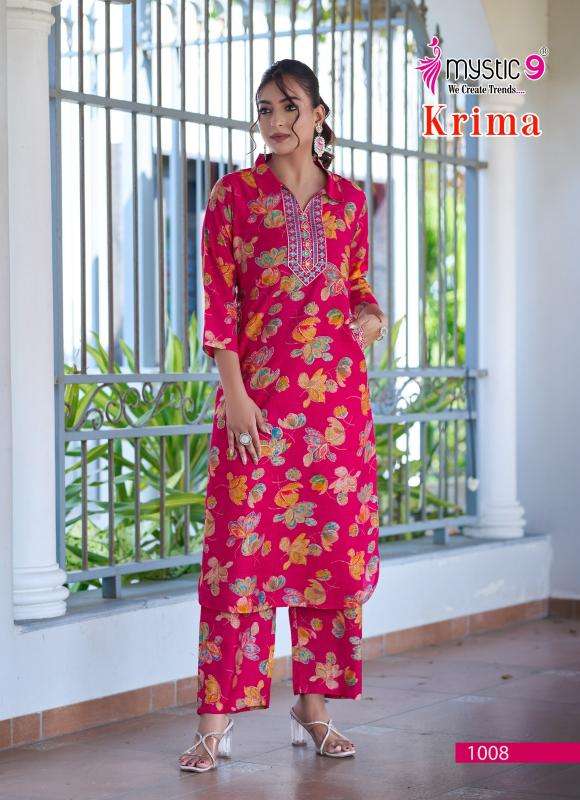 Mystic9 krima vol 1 cord set Wholesale Kurtis in Hydrabad