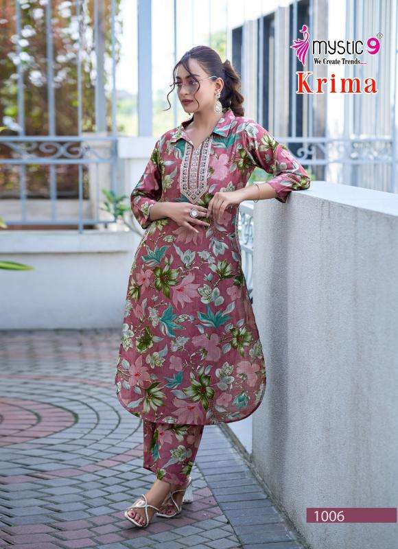 Mystic9 krima vol 1 cord set Wholesale Kurtis in Hydrabad
