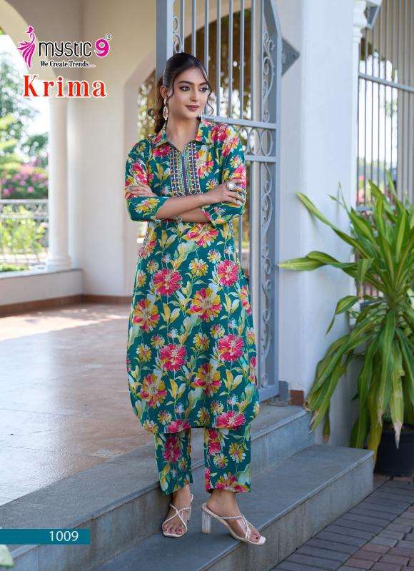 Mystic9 krima vol 1 cord set Wholesale Kurtis in Hydrabad
