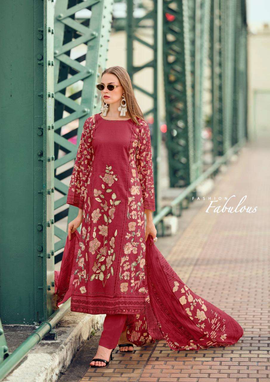 Nisanka mills & emb cashmere vol 2 Surat dress materials wholesale market