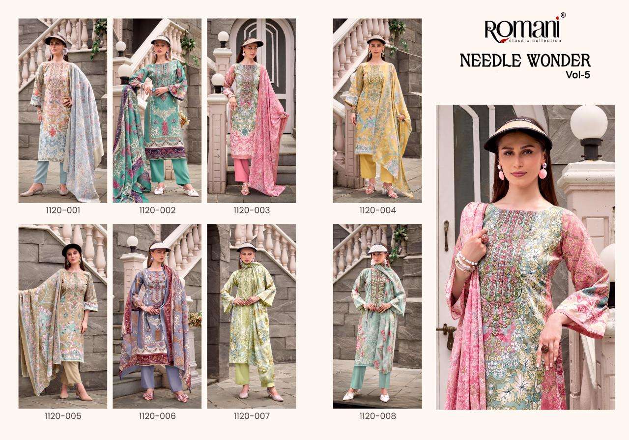 Romani needle wonder vol 5 Dress materials wholesale in Hyderabad