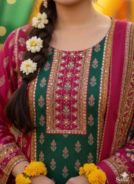 Sahilprints digital printed pakistani suits  supplier in kolkata