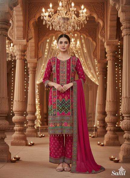 Sahilprints mirror work pakistani suits wholesalers in Gujarat