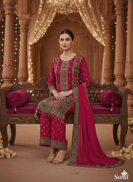 Sahilprints mirror work pakistani suits wholesalers in Gujarat