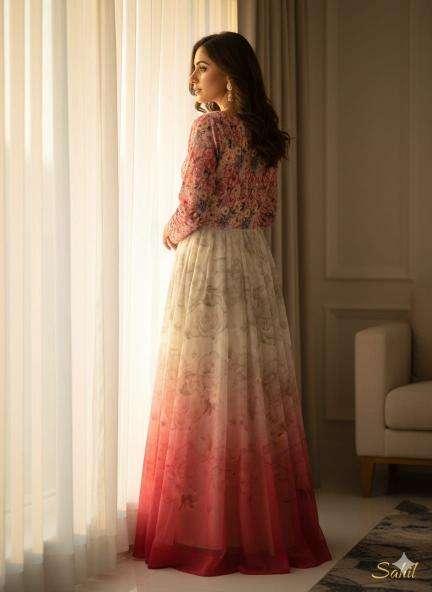 Sahilprints printed gown Kurtis wholesale price in Gujarat