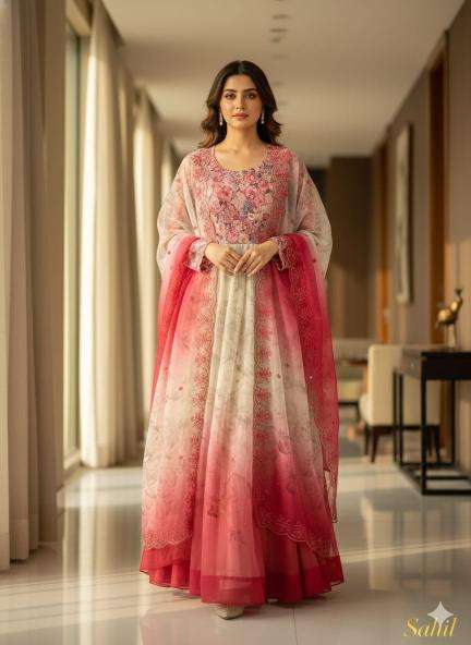 Sahilprints printed gown Kurtis wholesale price in Gujarat