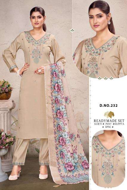 Shivay 3pcs d.no 232 Bulk Kurti purchase