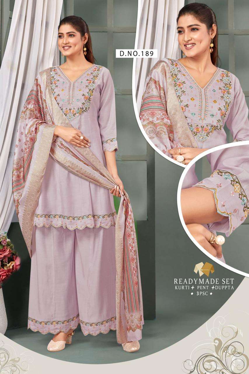 Shivay 3pcs roman silk Wholesale kurti market in Kolkata