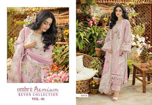 Shree fab ombre premium reyon collection vol-1 Wholesale Salwar Kameez in Hyderabad