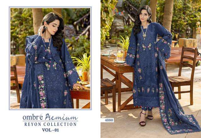 Shree fab ombre premium reyon collection vol-1 Wholesale Salwar Kameez in Hyderabad